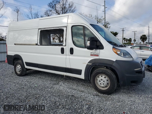 2020 Ram ProMaster Cargo with VIN 3C6TRVDG2LE101664, listed as a Copart auction lot 46073795 with 89,534 mi miles and Non Repairable. Bid and sale history available at carsss.com. Image 4.