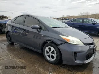 2013 Toyota Prius One with VIN JTDKN3DU9D1644847, listed as a Copart auction lot 52361185 with 129,297 mi miles and Salvage Title. Bid and sale history available at carsss.com. Image 4.