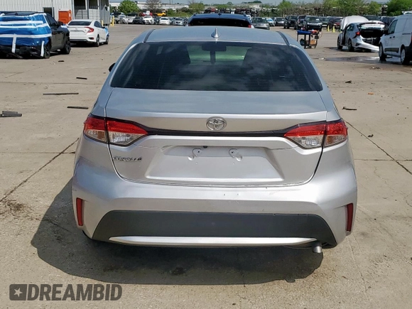 2020 Toyota Corolla LE with VIN JTDEPRAEXLJ049821, listed as a Copart auction lot 51056745 with 56,001 mi miles and Salvage Title. Bid and sale history available at carsss.com. Image 6.