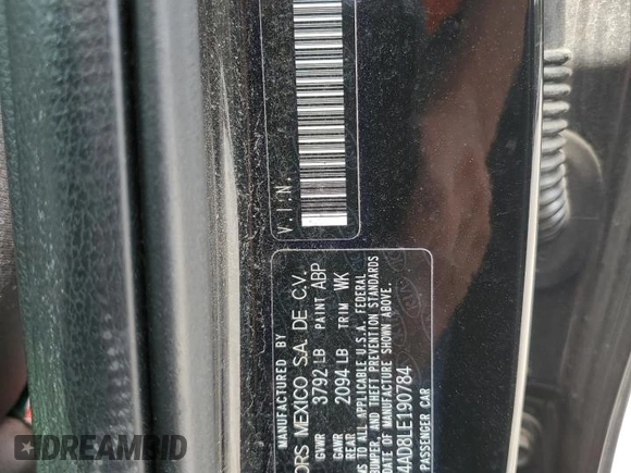 2020 Kia Forte LXS with VIN 3KPF24AD8LE190784, listed as a Copart auction lot 48548925 with 60,860 mi miles and Salvage Title. Bid and sale history available at carsss.com. Image 12.