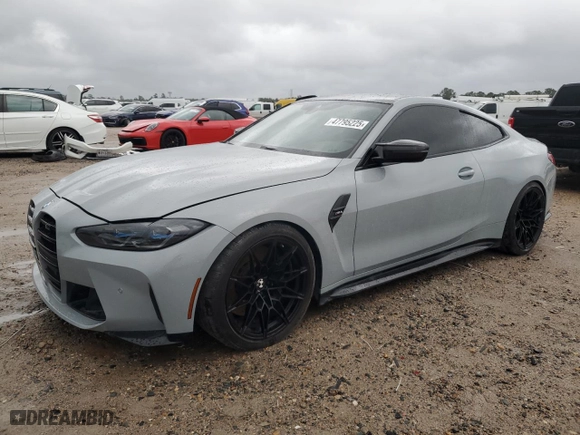 2022 BMW M4 with VIN WBS53AZ02NCK07087, listed as a Copart auction lot 47795225 with 20,563 mi miles and Salvage Title. Bid and sale history available at carsss.com. Image 1.