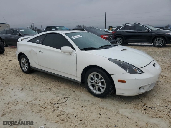 2000 Toyota Celica GT with VIN JTDDR32T5Y0069763, listed as a Copart auction lot 44375995 with 252,690 mi miles and Salvage Title. Bid and sale history available at carsss.com. Image 4.