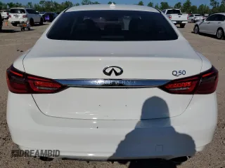 2021 Infiniti Q50 Pure with VIN JN1EV7AP6MM701378, listed as a Copart auction lot 52133875 with 87,293 mi miles and Salvage Title. Bid and sale history available at DreamBid. Image 6.