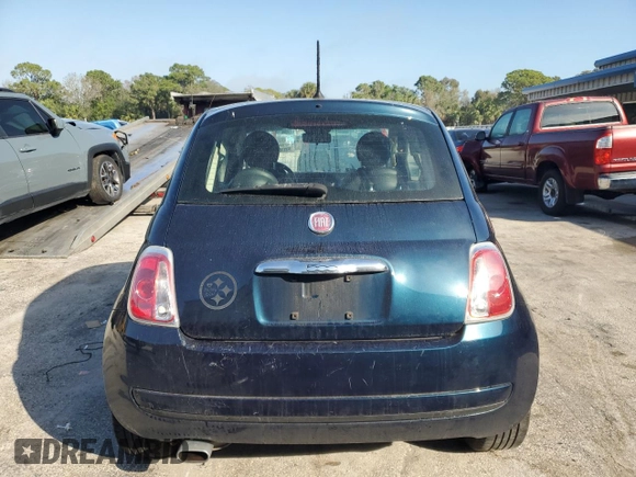 2013 FIAT 500 Pop with VIN 3C3CFFAR8DT742803, listed as a Copart auction lot 43484505 with 105,765 mi miles and Non Repairable. Bid and sale history available at carsss.com. Image 6.