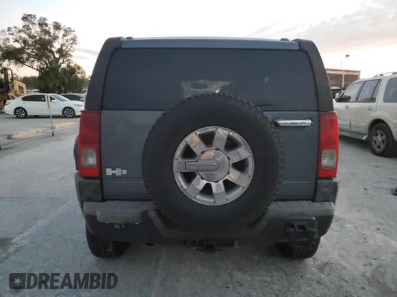 2006 Hummer H3 with VIN 5GTDN136968266743, listed as a Copart auction lot 76889184 with 191,502 mi miles and Salvage Title. Bid and sale history available at carsss.com. Image 6.