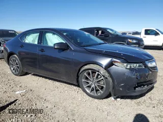 2016 Acura TLX V6 with VIN 19UUB2F37GA009180, listed as a Copart auction lot 46912385 with 113,777 mi miles and Salvage Title. Bid and sale history available at carsss.com. Image 4.
