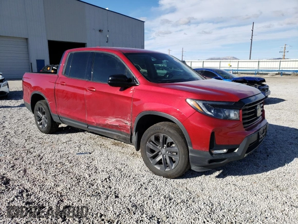 2021 Honda Ridgeline Sport with VIN 5FPYK3F11MB015863, listed as a Copart auction lot 45236215 with 67,854 mi miles and Salvage title. Bid and sale history available at DreamBid. Image 4.