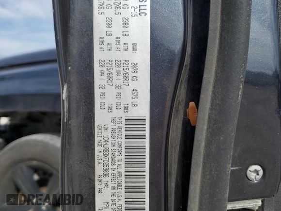 2015 Jeep Patriot Altitude with VIN 1C4NJRBBXFD259036, listed as a Copart auction lot 47502655 with 278,199 mi miles and Salvage title. Bid and sale history available at DreamBid. Image 16.