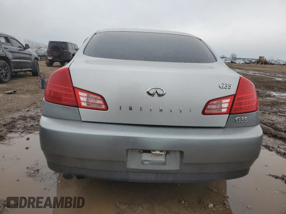 2003 Infiniti G35 w/Leather with VIN JNKCV51E83M313816, listed as a Copart auction lot 51789595 with 197,615 mi miles and Salvage Title. Bid and sale history available at DreamBid. Image 6.