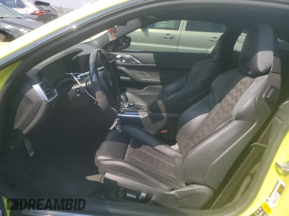 2022 BMW M4 Competition xDrive with VIN WBS43AZ03NCJ20827, listed as a Copart auction lot 68923284 with 37,410 mi miles and Salvage Title. Bid and sale history available at carsss.com. Image 7.