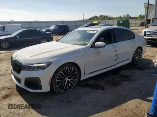 2020 BMW 7 Series 740i with VIN WBA7T2C03LGF96763, listed as a Copart auction lot 55423465 with 54,639 mi miles and Salvage title. Bid and sale history available at DreamBid. Image 1.