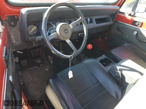 1995 Jeep Wrangler S with VIN 1J4FY19P8SP254147, listed as a Copart auction lot 87699425 with 163,924 mi miles and Clean Title. Bid and sale history available at carsss.com. Image 8.