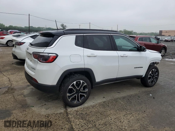 2024 Jeep Compass Limited с VIN 3C4NJDCN4RT578913, выставлен на аукционе Copart как лот 55625155 с пробегом 18 880 миль миль и Списание • Salvage title. История ставок и продаж доступна на DreamBid. Изображение 3.