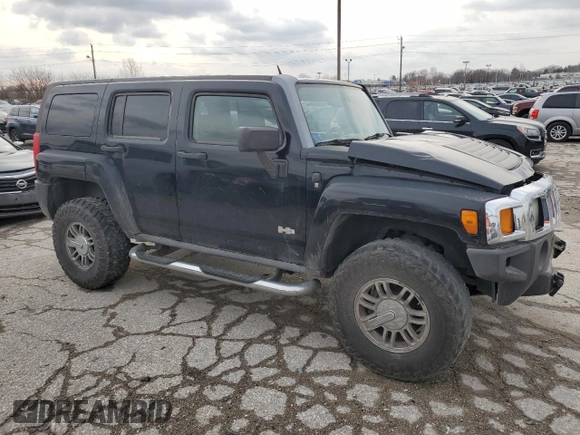 2007 Hummer H3 SUV with VIN 5GTDN13E778127042, listed as a Copart auction lot 83045194 with 269,154 mi miles and Salvage Title. Bid and sale history available at DreamBid. Image 4.