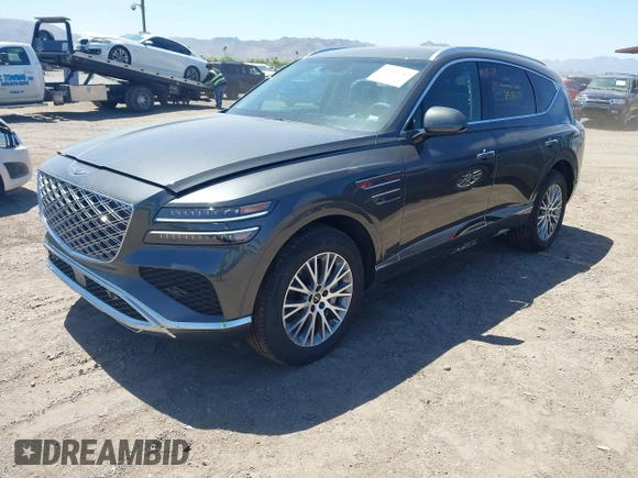 2025 Genesis GV80 Standard with VIN KMUHFESB6SU273191, listed as a IAAI auction lot 42121747 with 1,815 mi miles and . Bid and sale history available at DreamBid. Image 17.