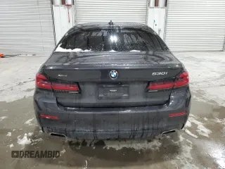 2021 BMW 5 Series 530i xDrive with VIN WBA13BJ0XMCG02446, listed as a Copart auction lot 44348085 with Not Provided miles and Salvage Title. Bid and sale history available at carsss.com. Image 6.