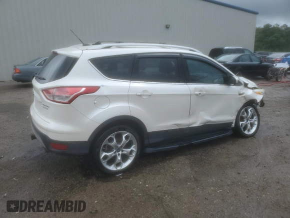 2013 Ford Escape Titanium with VIN 1FMCU0J96DUC19683, listed as a Copart auction lot 50104954 with 153,963 mi miles and Salvage Title. Bid and sale history available at carsss.com. Image 3.