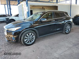 2020 Infiniti QX50 ESSENTIAL with VIN 3PCAJ5M33LF100232, listed as a Copart auction lot 50203525 with 70,648 mi miles and Salvage Title. Bid and sale history available at carsss.com. Image 1.