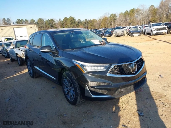 2019 Acura RDX w/Technology Pkg with VIN 5J8TC1H55KL024064, listed as a IAAI auction lot 41357149 with 62,598 mi miles. Bid and sale history available at carsss.com. Image 1.
