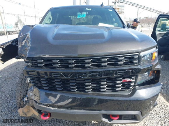 2021 Chevrolet Silverado 1500 Custom Trail Boss with VIN 1GCPYCEHXMZ305434, listed as a IAAI auction lot 41821014 with 56,356 mi miles. Bid and sale history available at carsss.com. Image 12.