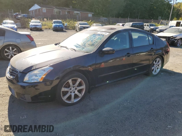 2008 Nissan Maxima 3.5 SE with VIN 1N4BA41E48C827541, listed as a Copart auction lot 76682744 with 0 mi miles and Salvage Title. Bid and sale history available at carsss.com. Image 1.