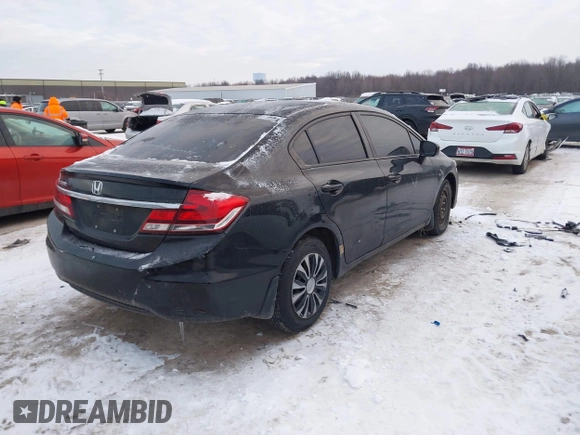 2015 Honda Civic LX with VIN 2HGFB2F5XFH556342, listed as a IAAI auction lot 41307202 with 77,159 mi miles and . Bid and sale history available at DreamBid. Image 4.