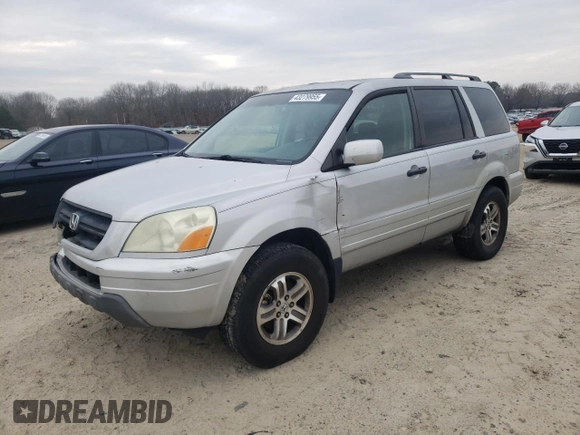 2003 Honda Pilot EX with VIN 2HKYF18583H529209, listed as a Copart auction lot 43279955 with 230,716 mi miles and Salvage Title. Bid and sale history available at DreamBid. Image 1.