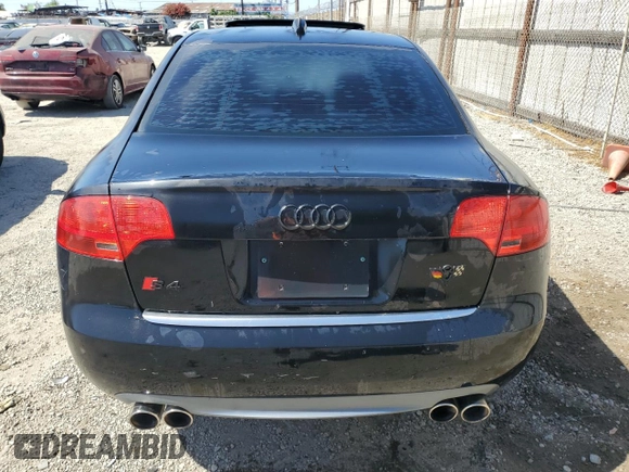 2006 Audi S4 z VIN WAUGL78E56A198119, wystawiony jako Copart lot #57002215 z przebiegiem Nie podano mil oraz Szkoda całkowita • Salvage title. Historia ofert i sprzedaży dostępna na DreamBid. Obrazek 6.
