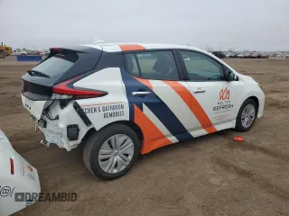 2023 Nissan LEAF S with VIN 1N4AZ1BV7PC556149, listed as a Copart auction lot 54607865 with 5,327 mi miles and Salvage Title. Bid and sale history available at DreamBid. Image 3.
