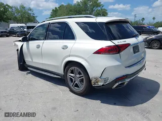 2022 Mercedes-Benz GLE with VIN 4JGFB5KB0NA659872, listed as a IAAI auction lot 41951366 with 15,353 mi miles. Bid and sale history available at carsss.com. Image 3.