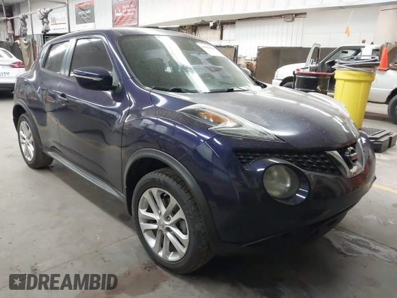 2015 Nissan Juke S with VIN JN8AF5MR4FT506208, listed as a IAAI auction lot 41959560 with 90,382 mi miles. Bid and sale history available at carsss.com. Image 1.