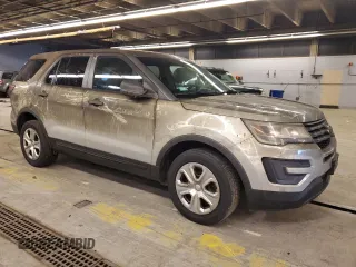 2016 Ford Utility Police Interceptor with VIN 1FM5K8AR5GGD05549, listed as a Copart auction lot 76536604 with 60,416 mi miles and Salvage Title. Bid and sale history available at carsss.com. Image 4.