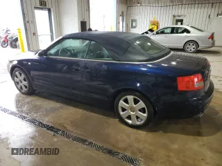 2005 Audi A4 1.8T with VIN WAUAC48H85K009633, listed as a Copart auction lot 85316874 with 97,936 mi miles and Salvage Title. Bid and sale history available at carsss.com. Image 2.