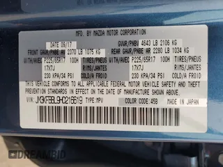 2017 Mazda CX-5 Sport with VIN JM3KFBBL9H0216619, listed as a Copart auction lot 43549865 with 92,262 mi miles and Salvage Title. Bid and sale history available at carsss.com. Image 12.
