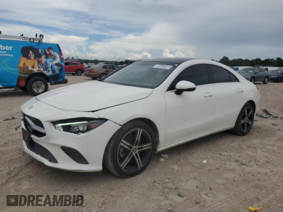 2021 Mercedes-Benz CLA 250 with VIN W1K5J4HBXMN148056, listed as a Copart auction lot 62568315 with 53,904 mi miles and Clean title. Bid and sale history available at DreamBid. Image 1.