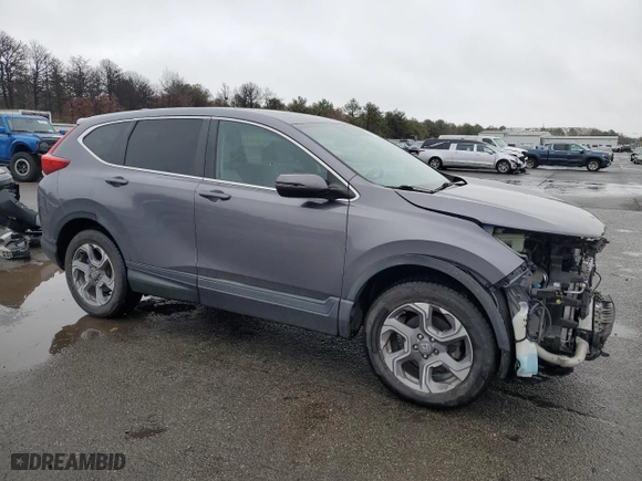 2019 Honda CR-V EX with VIN 7FARW2H50KE024101, listed as a Copart auction lot 45320095 with 76,303 mi miles and Salvage Title. Bid and sale history available at carsss.com. Image 4.