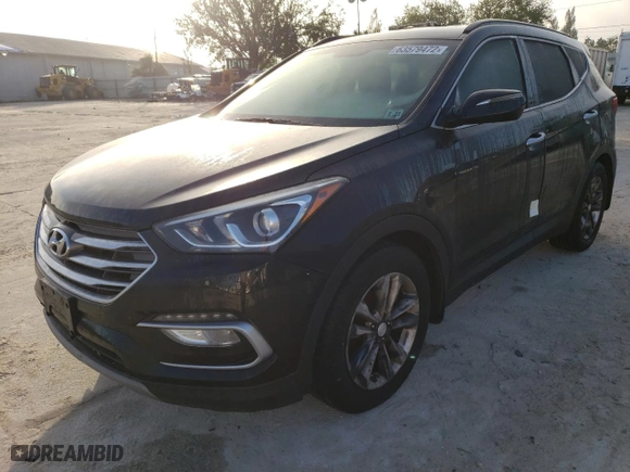 2018 Hyundai Santa Fe Sport Limited with VIN 5XYZUDLA7JG548967, listed as a Copart auction lot 63579472 with 161,474 mi miles. Bid and sale history available at carsss.com. Image 1.