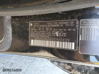 2002 BMW 5 Series 540iA with VIN WBADN63412GM74129, listed as a Copart auction lot 74437244 with 0 mi miles and Clean Title. Bid and sale history available at carsss.com. Image 12.