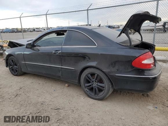 2008 Mercedes-Benz CLK-Class 3.5L with VIN WDBTJ56H98F247559, listed as a Copart auction lot 38539484 with 159,702 mi miles and Salvage Title. Bid and sale history available at carsss.com. Image 2.