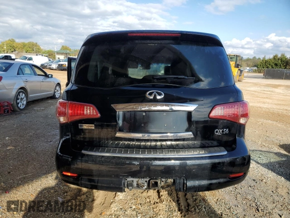 2013 Infiniti QX56 with VIN JN8AZ2NE2D9042301, listed as a Copart auction lot 79838704 with 237,423 mi miles and Salvage Title. Bid and sale history available at carsss.com. Image 6.