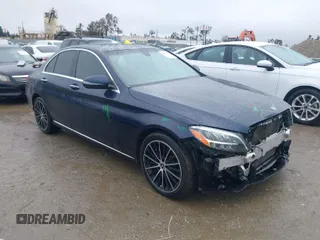 2021 Mercedes-Benz C 300 with VIN W1KWF8DB2MR637496, listed as a IAAI auction lot 41583647 with 38,746 mi miles and . Bid and sale history available at carsss.com. Image 1.