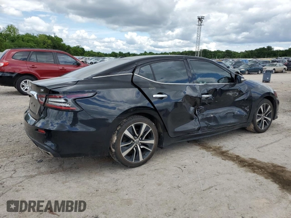 2021 Nissan Maxima SV with VIN 1N4AA6CV8MC506052, listed as a Copart auction lot 55867975 with 82,929 mi miles and Salvage title. Bid and sale history available at DreamBid. Image 3.