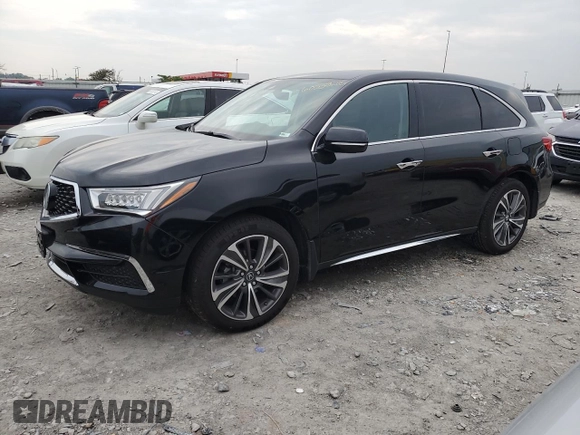 2019 Acura MDX Technology with VIN 5J8YD3H50KL011673, listed as a Copart auction lot 60538285 with 33,677 mi miles and Salvage title. Bid and sale history available at DreamBid. Image 1.