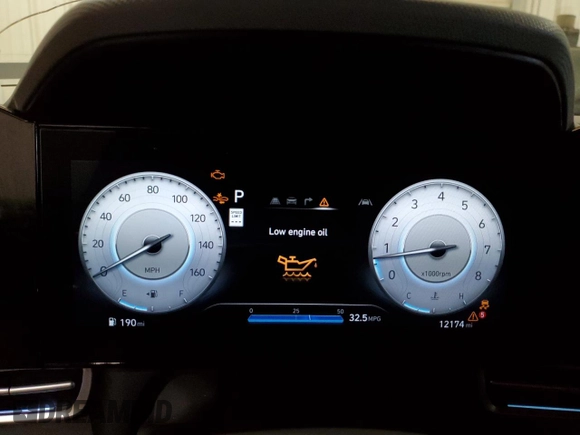 2025 Hyundai Elantra SEL Convenience z VIN KMHLS4DG9SU933618, wystawiony jako Copart lot #61218005 z przebiegiem 12 174 mil mil oraz Nie do naprawy • Non repairable. Historia ofert i sprzedaży dostępna na DreamBid. Obrazek 9.