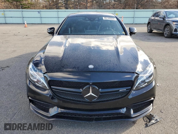 2017 Mercedes-Benz C 63 S AMG with VIN WDDWJ8HB9HF482199, listed as a Copart auction lot 80140554 with 36,010 mi miles and Salvage Title. Bid and sale history available at carsss.com. Image 5.