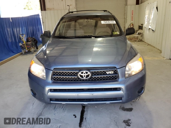2007 Toyota RAV4 with VIN JTMBK35V375037078, listed as a Copart auction lot 76836724 with 210,897 mi miles and Clean Title. Bid and sale history available at carsss.com. Image 5.