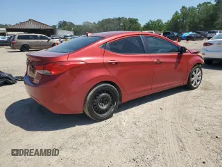 2013 Hyundai Elantra Limited with VIN KMHDH4AE2DU770397, listed as a Copart auction lot 51795655 with 146,281 mi miles and Salvage Title. Bid and sale history available at carsss.com. Image 3.