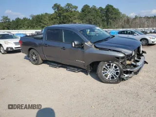 2022 Nissan Titan SV with VIN 1N6AA1EF6NN102544, listed as a Copart auction lot 74983344 with 34,090 mi miles and Salvage title. Bid and sale history available at DreamBid. Image 4.