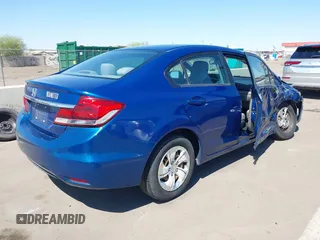 2014 Honda Civic Sedan LX with VIN 19XFB2F58EE260616, listed as a IAAI auction lot 41849697 with 148,757 mi miles. Bid and sale history available at carsss.com. Image 4.