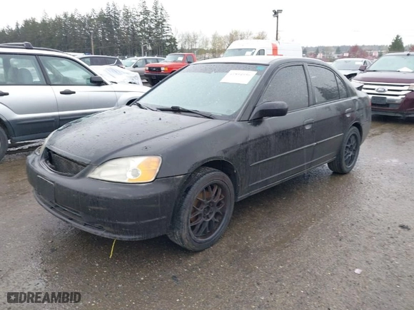 2003 Honda Civic LX with VIN 2HGES16643H627044, listed as a IAAI auction lot 41894956 with 1 mi miles. Bid and sale history available at carsss.com. Image 2.